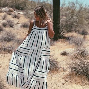 Striped Midi Dress